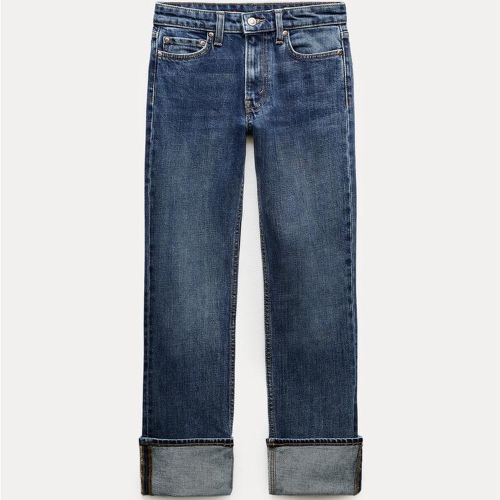 Zara Midrise straight jeans